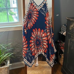 Women's size medium boho dress with adjustable straps